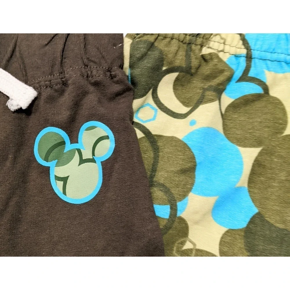 Disney Junior Mickey Toddler Boys Pants and Shorts 2 Piece Set Size 2T Brown New